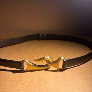 Chico's Black and Gold Belt
